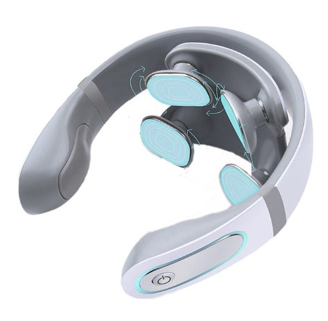 Wireless 4D Shiatsu Neck Massager for Pain Relief Therapy